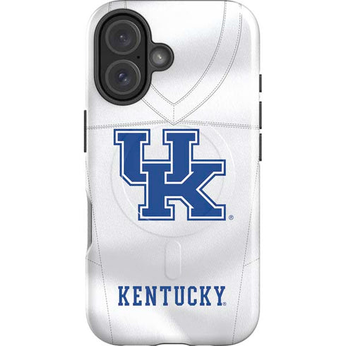 University of Kentucky White Jersey iPhone 16 Plus Magsafe Impact Case