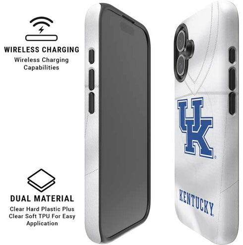 University of Kentucky White Jersey iPhone 16 Plus Magsafe Impact Case