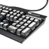 University of Kentucky White Jersey K95 RGB PLATINUM Mechanical Gaming Keyboard Skin