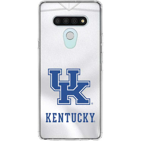 University of Kentucky White Jersey LG Stylo 6 Clear Case
