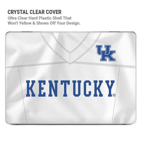 University of Kentucky White Jersey MacBook Pro 15in (2016-19) Case plus Skin