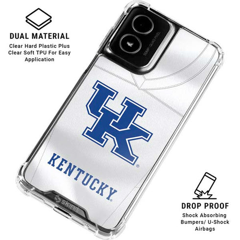 University of Kentucky White Jersey Moto G Power 5G (2024) Clear Case