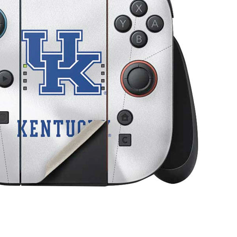 University of Kentucky White Jersey Nintendo Switch 2 (2025) Joy-Con Controller Skin