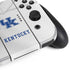 University of Kentucky White Jersey Nintendo Switch OLED (2021) Skin