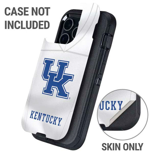 University of Kentucky White Jersey Otterbox Defender iPhone Skin
