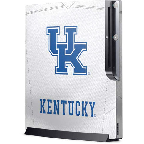 University of Kentucky White Jersey Playstation 3 & PS3 Slim Skin