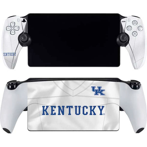 University of Kentucky White Jersey PlayStation Portal Remote Player Skin