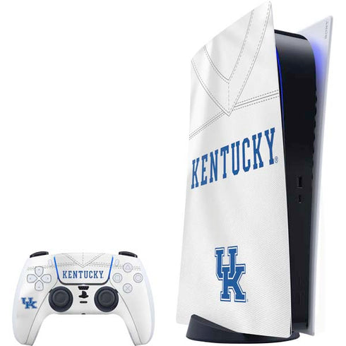 University of Kentucky White Jersey PlayStation PS5 Skins