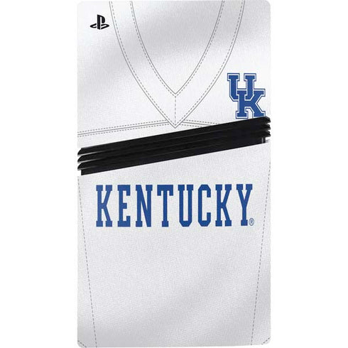 University of Kentucky White Jersey PS5 Pro Disk Console Skin