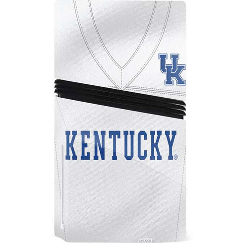 University of Kentucky White Jersey PS5 Pro Disk Console Skin