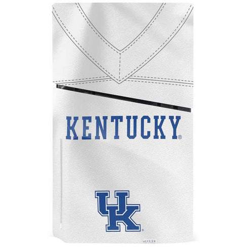 University of Kentucky White Jersey PS5 Slim Disk Console Skin