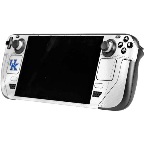 University of Kentucky White Jersey Steam Deck Handheld Gaming Computer OLED Skin