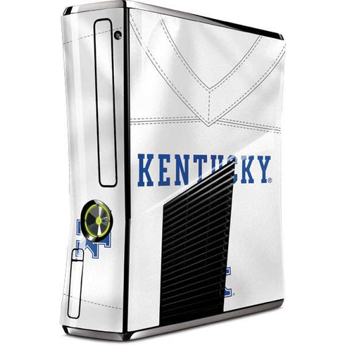 University of Kentucky White Jersey Xbox 360 Slim (2010) Skin
