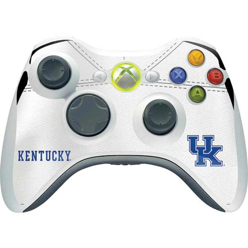 University of Kentucky White Jersey Xbox 360 Wireless Controller Skin