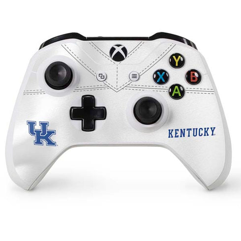 University of Kentucky White Jersey Xbox One S Console and Controller Bundle Skin