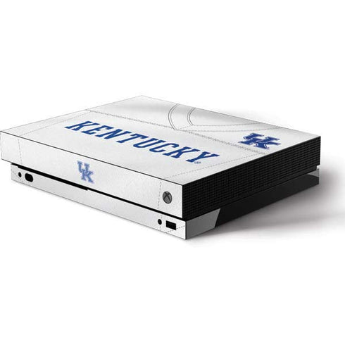 University of Kentucky White Jersey Xbox One X Console Skin