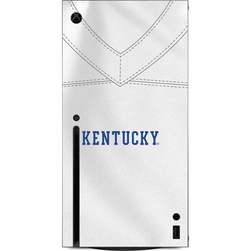 University of Kentucky White Jersey Xbox Series X Console Skin
