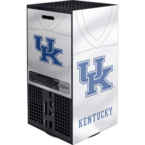 University of Kentucky White Jersey XBox Series X Digital Edition Console Skin