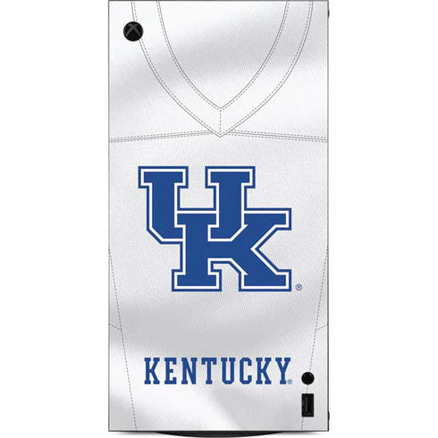 University of Kentucky White Jersey XBox Series X Digital Edition Console Skin