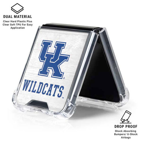 University of Kentucky University of Kentucky Wildcats Galaxy Z Flip6 Clear Case