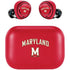 University of Maryland Collegiate Text Red Amazon Echo Buds Skin