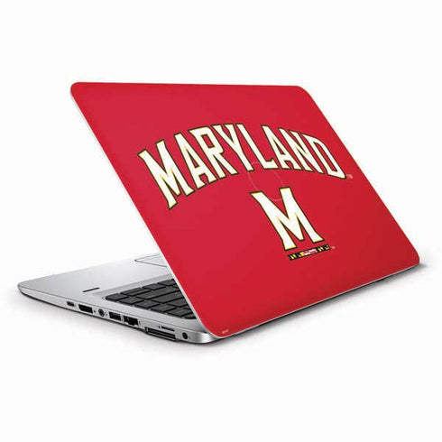 University of Maryland Collegiate Text Red HP Elitebook Skin