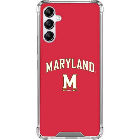 University of Maryland Collegiate Text Red Gabb Phone 4 Clear Case