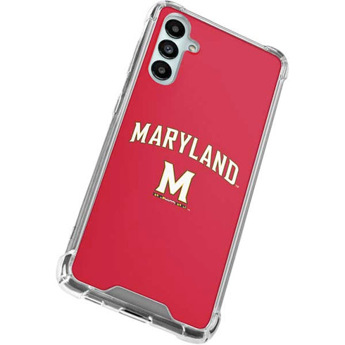 University of Maryland Collegiate Text Red Gabb Phone 4 Clear Case
