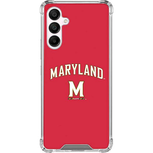 University of Maryland Collegiate Text Red Galaxy A16 5G Clear Case