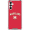 University of Maryland Collegiate Text Red Galaxy A16 5G Clear Case