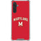 University of Maryland Collegiate Text Red Galaxy A17 Clear Case