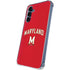 University of Maryland Collegiate Text Red Galaxy A35 5G Clear Case