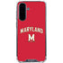University of Maryland Collegiate Text Red Galaxy A36 5G Clear Case