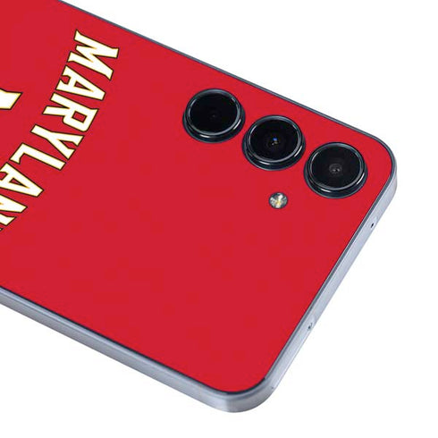 University of Maryland Collegiate Text Red Galaxy A36 5G Skin