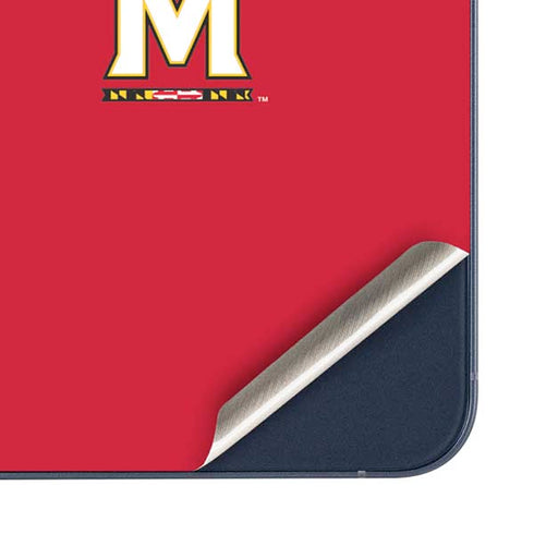 University of Maryland Collegiate Text Red Galaxy A36 5G Skin