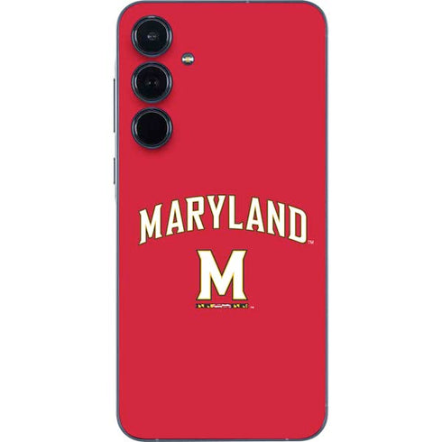 University of Maryland Collegiate Text Red Galaxy A55 5G Skin
