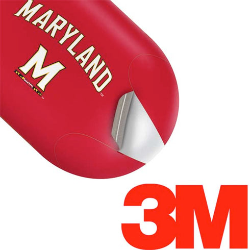 University of Maryland Collegiate Text Red Galaxy Buds Plus Skin