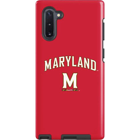 University of Maryland Collegiate Text Red Galaxy Cases