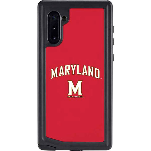 University of Maryland Collegiate Text Red Galaxy Cases