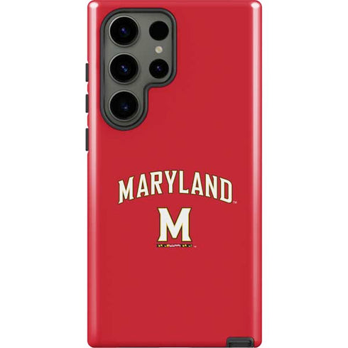 University of Maryland Collegiate Text Red Galaxy S23 Ultra Pro Case
