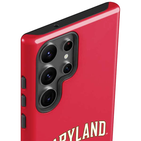 University of Maryland Collegiate Text Red Galaxy S23 Ultra Pro Case