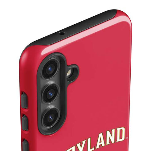 University of Maryland Collegiate Text Red Galaxy S25 Plus Impact Case