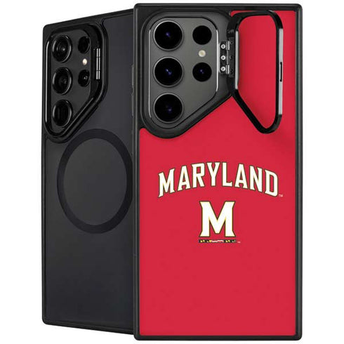 University of Maryland Collegiate Text Red Galaxy Cases