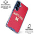 University of Maryland Collegiate Text Red Galaxy S25 Clear Case