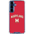 University of Maryland Collegiate Text Red Galaxy S25 Plus Clear Case