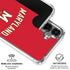University of Maryland Collegiate Text Red Galaxy S26 Clear Case