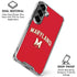 University of Maryland Collegiate Text Red Galaxy S26 Clear Case