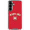 University of Maryland Collegiate Text Red Galaxy S26 Plus Clear Case