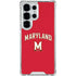 University of Maryland Collegiate Text Red Galaxy S26 Ultra Clear Case
