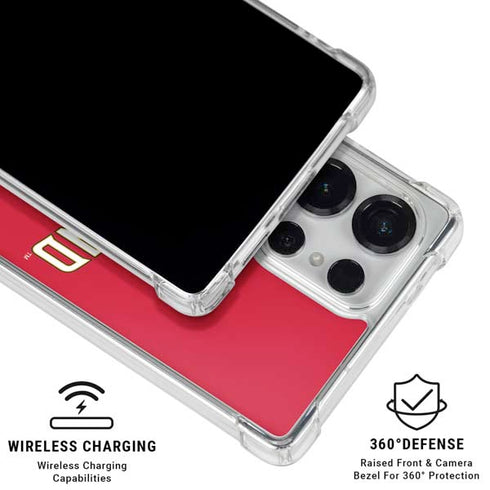 University of Maryland Collegiate Text Red Galaxy S26 Ultra Clear Case